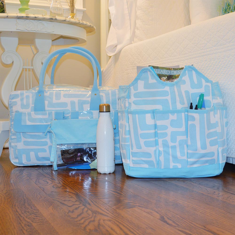 cape town light blue canvas everything bag
