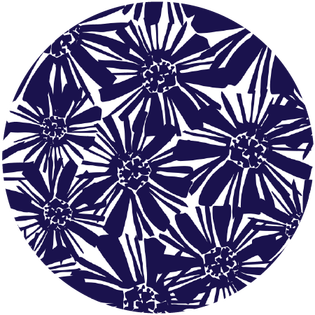 mosaic floral navy